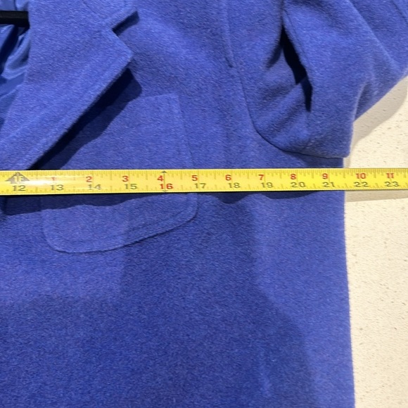 Vintage LizSport Petite Wool Blend Blazer, Periwinkle, Women size S Petit - Picture 10 of 15